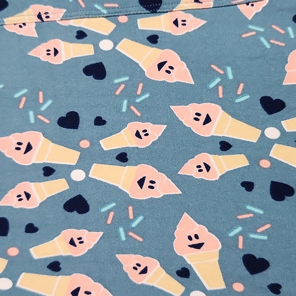 LULAROE LLR TC Ice Cream Cone Buttery Soft Legging Tall Curvy - Picture 1 of 6